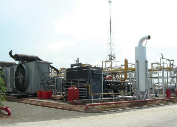 IKI gas compressor on the field